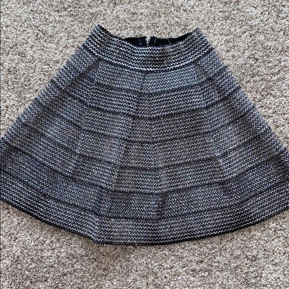 Silver sparkly skirt